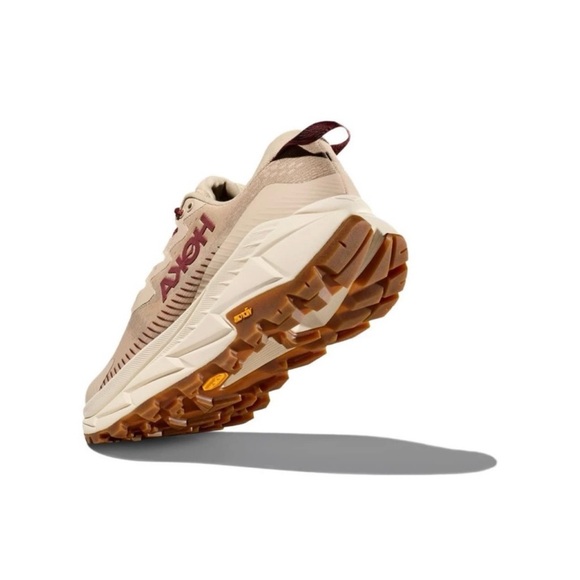 Hoka One One skyline X Men's Athletic Shoes in Beige and Maroon - Picture 4 of 6